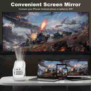 NovaStore™ 4K Smart Mini Projector – Portable Home Cinema with WiFi & Android 11 NovaStore