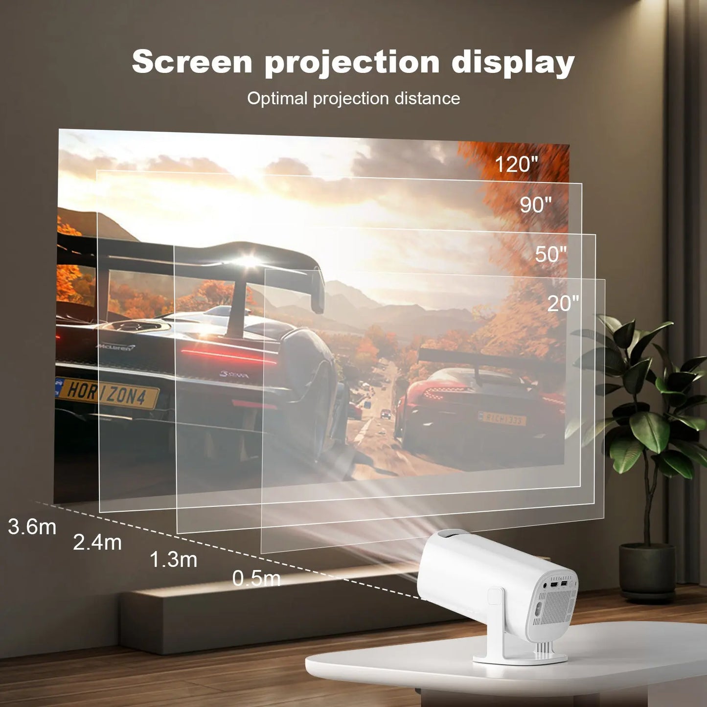 NovaStore™ 4K Smart Mini Projector – Portable Home Cinema with WiFi & Android 11 NovaStore