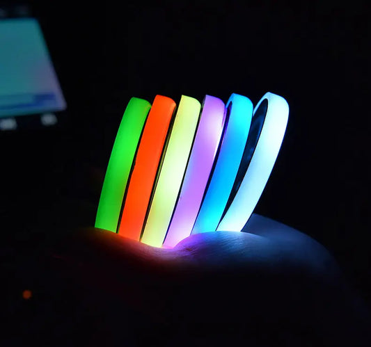 NovaStore™ Colorful LED Car Cup Holder Coaster – USB Rechargeable Ambient Light NovaStore
