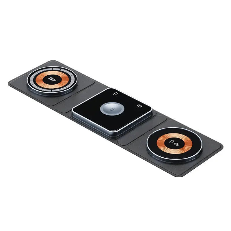 NovaStore™ 3-in-1 Magnetic Folding Wireless Charger – iPhone, Apple Watch & AirPods NovaStore