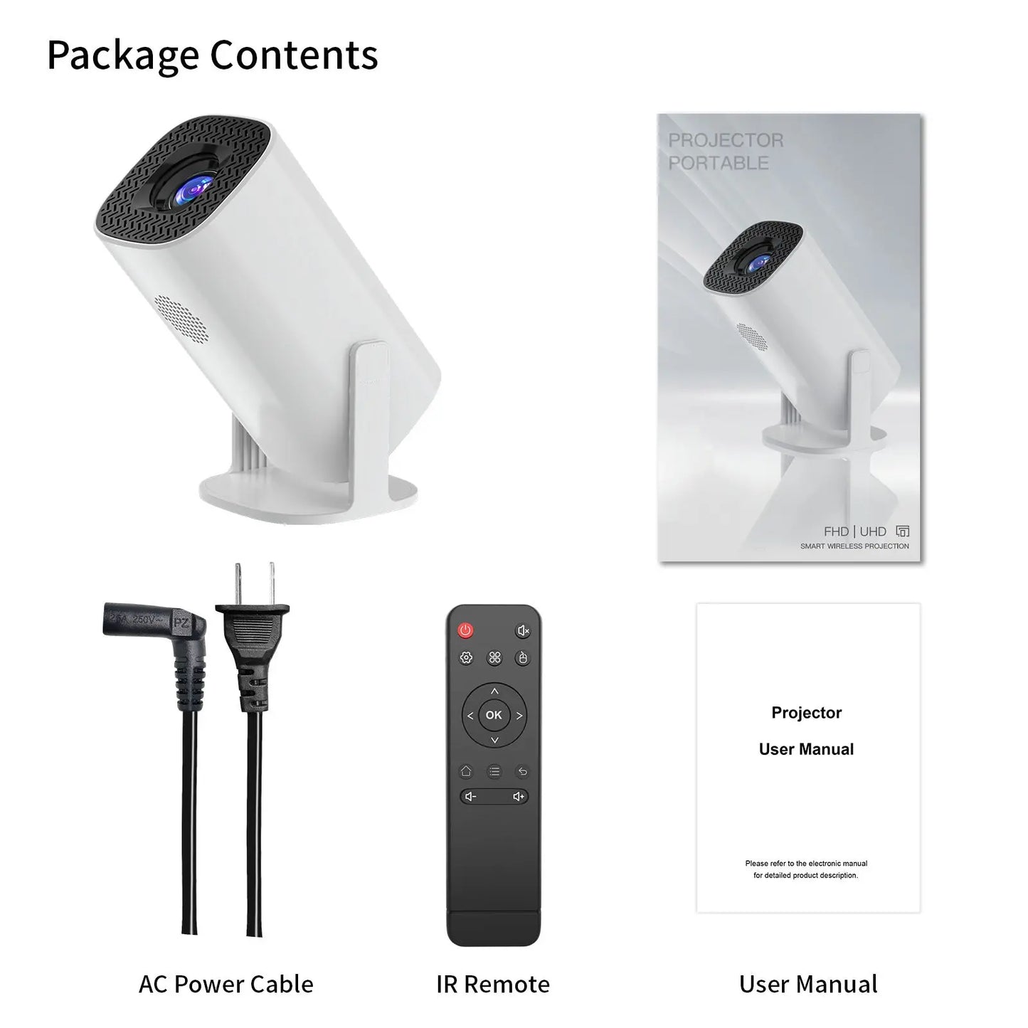 NovaStore™ 4K Smart Mini Projector – Portable Home Cinema with WiFi & Android 11 NovaStore